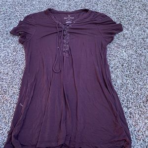 american eagle tied soft and sexy shirt